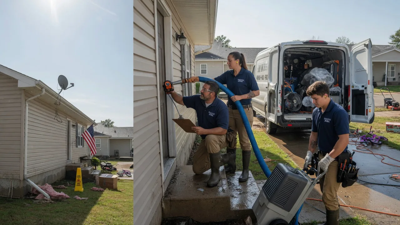 Ceiling Water Damage Restoration in Corning, KS near me